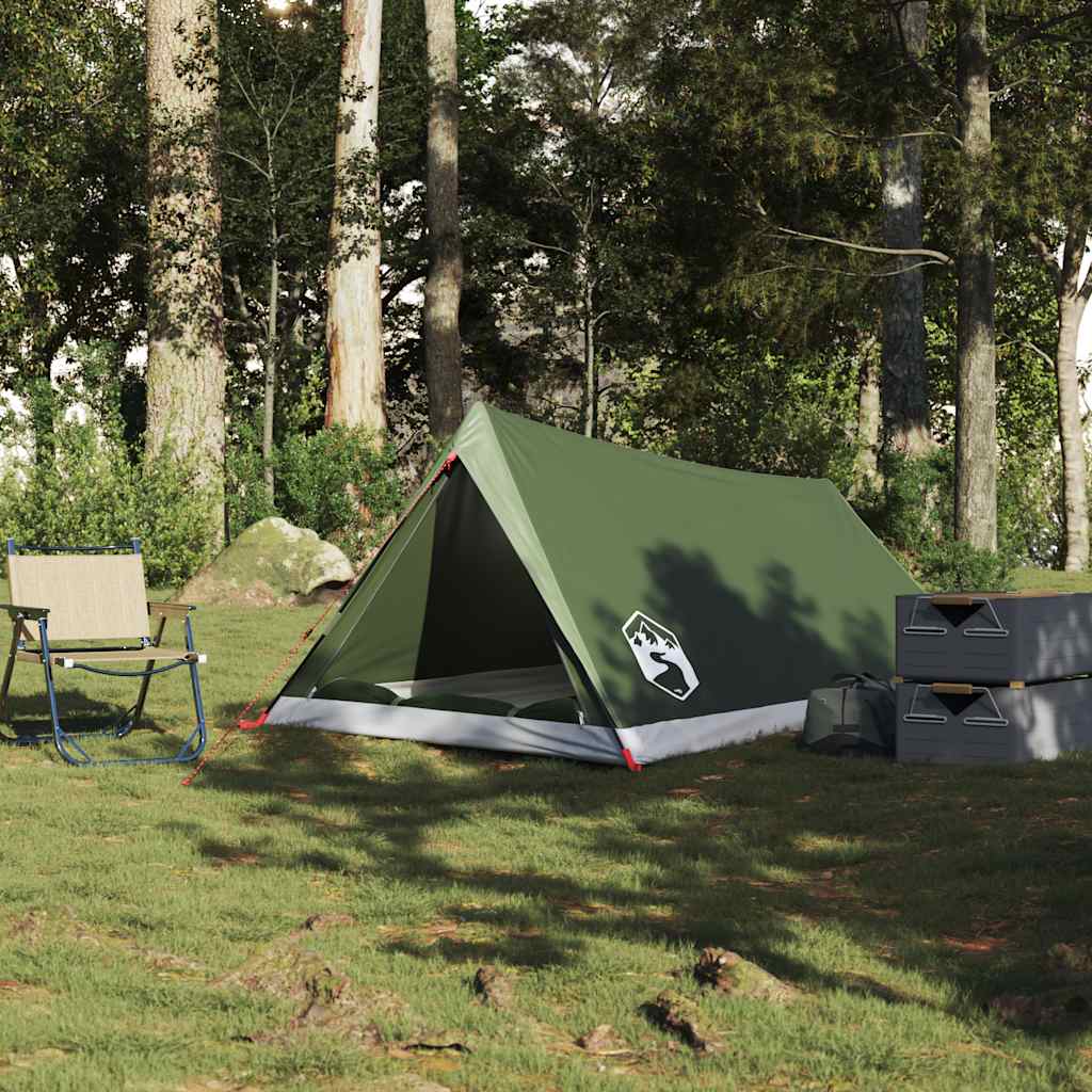 Tente VidaXL 2 personnes imperméable vert olive