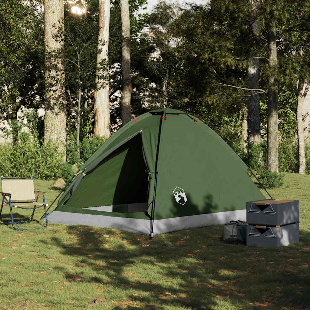Tente dôme VidaXL 4 personnes imperméable vert olive