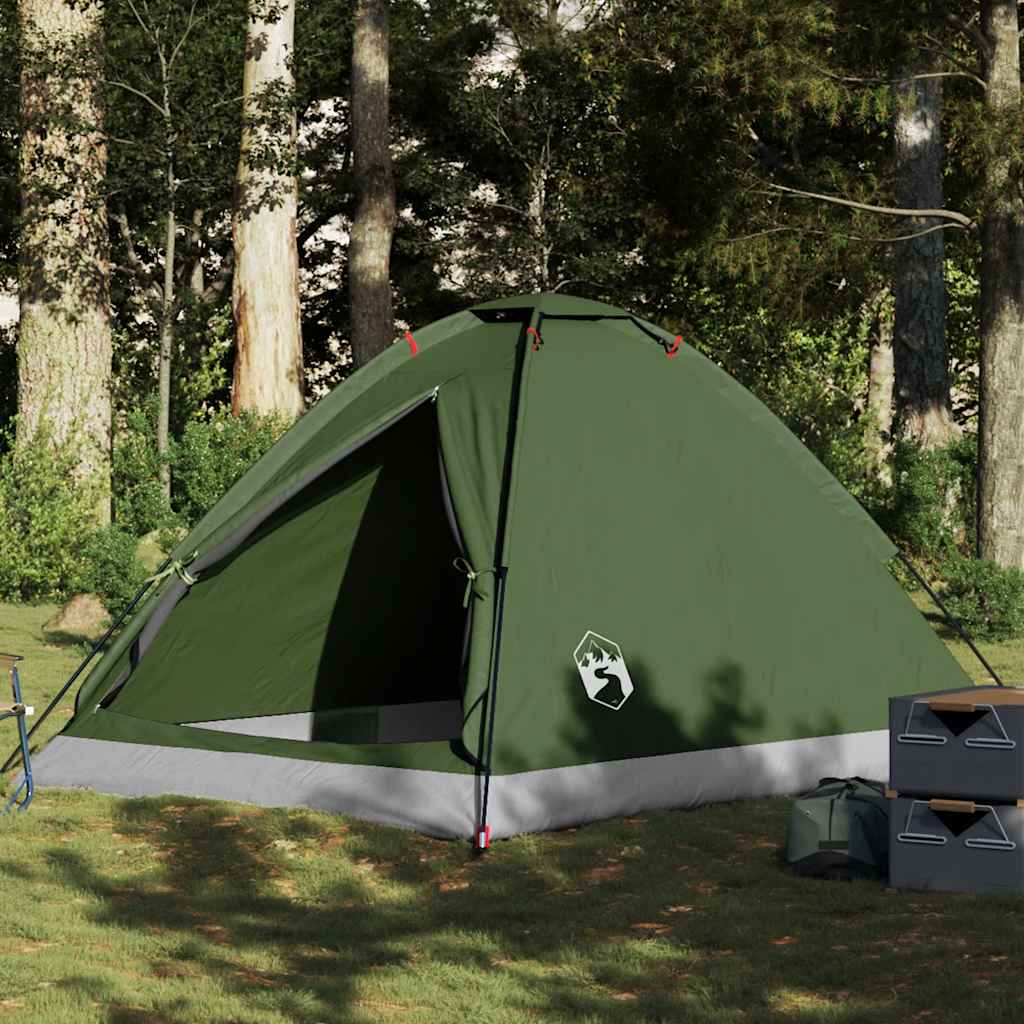 Tente dôme VidaXL 4 personnes imperméable vert olive