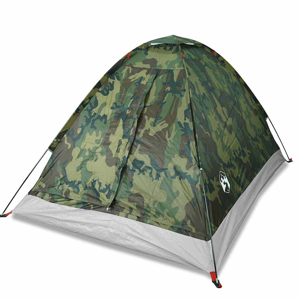 Tente dôme VidaXL camouflage imperméable 4 personnes