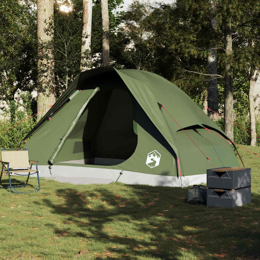 Tente dôme VidaXL 6 personnes imperméable vert olive