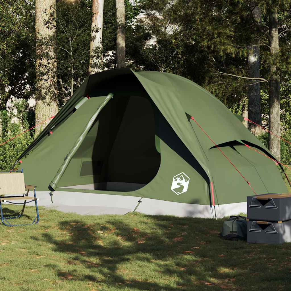 Tente dôme VidaXL 6 personnes imperméable vert olive