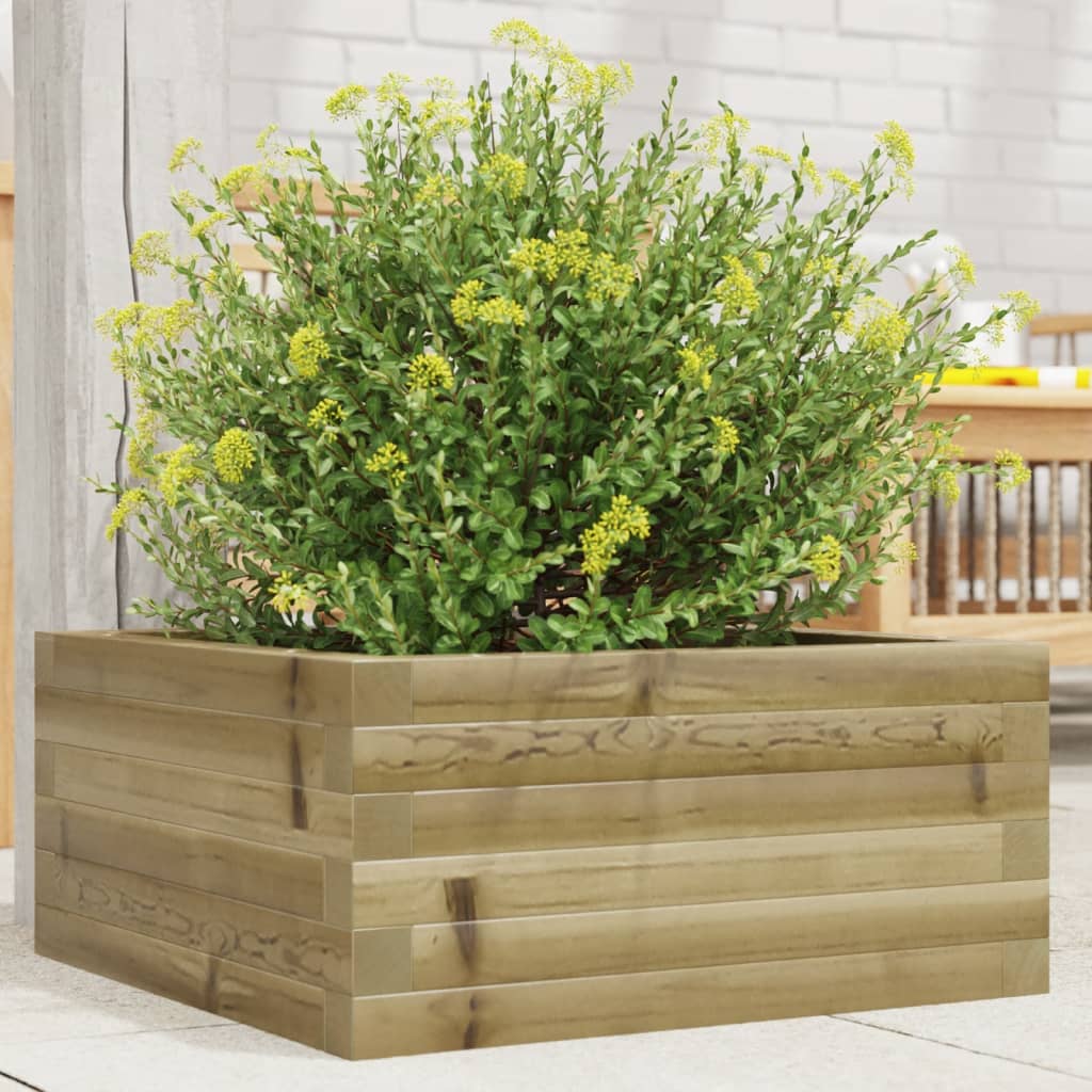 Jardinière Vidaxx 50x50x23 cm bois de pin imprégné