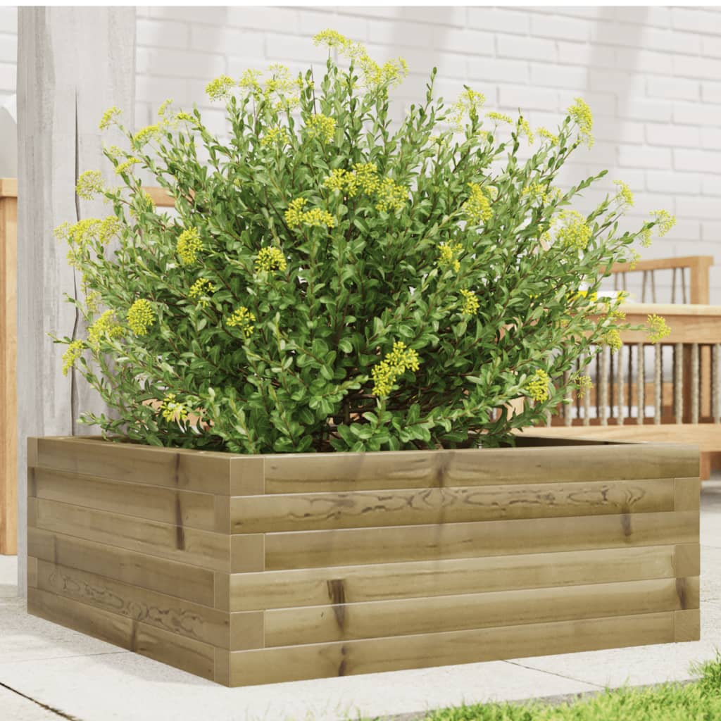 Jardinière Vidaxx 60x60x23 cm bois de pin imprégné