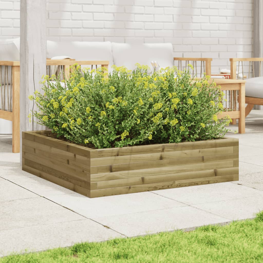 Jardinière Vidaxx 90x90x23 cm bois de pin imprégné