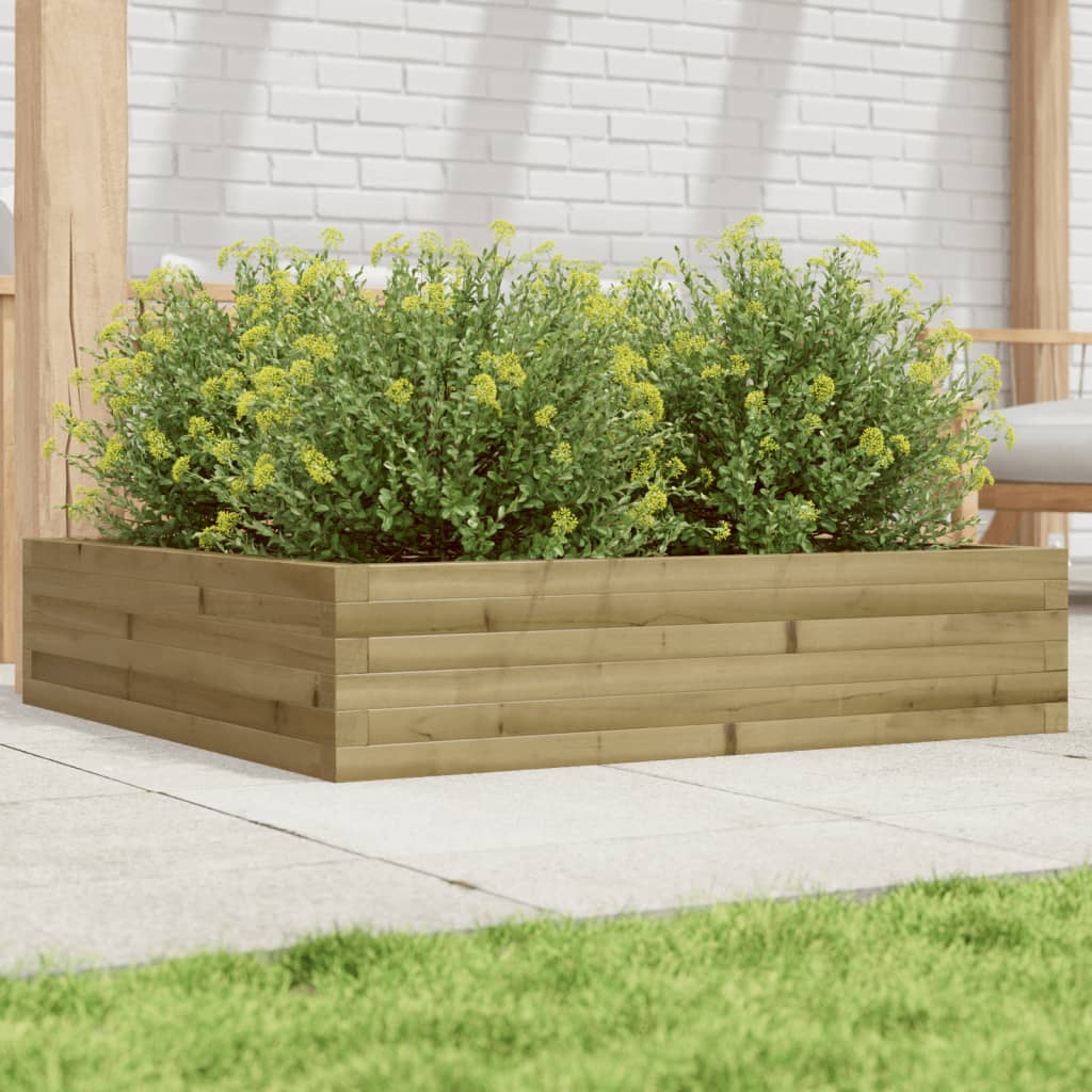 Jardinière Vidaxx 100x100x23 cm bois de pin imprégné