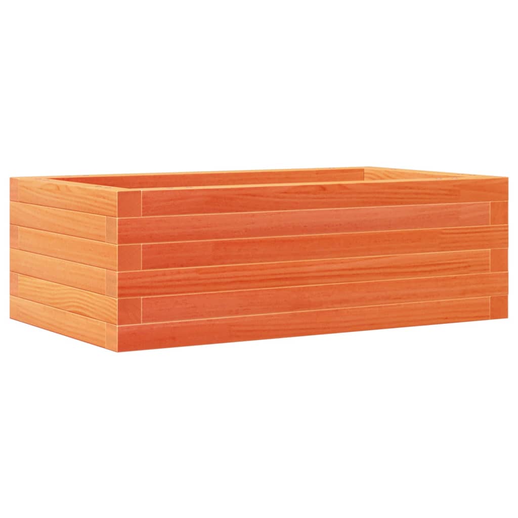 Vidaxx jardinière 70x40x23 cm bois de pin massif, marron lavé