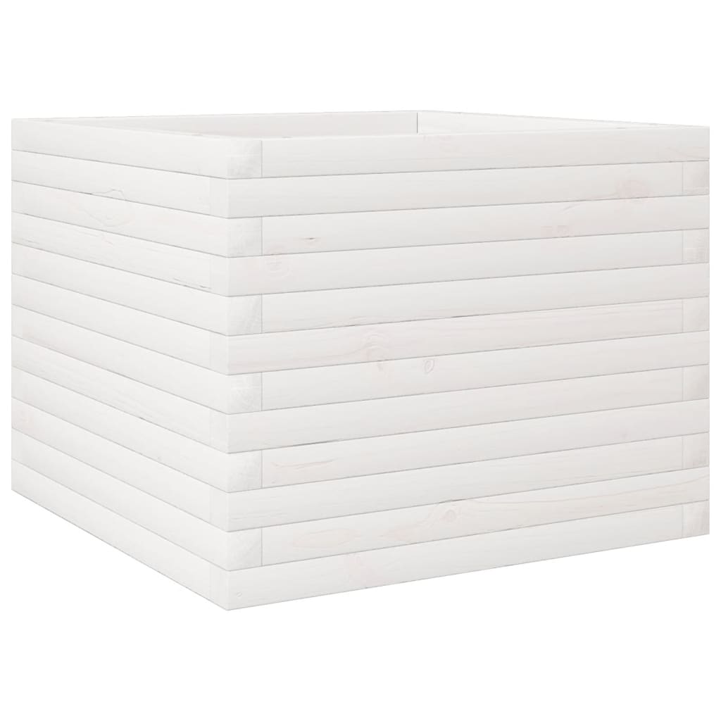 Vidaxx jardinière 60x60x45,5 cm bois de pin massif blanc