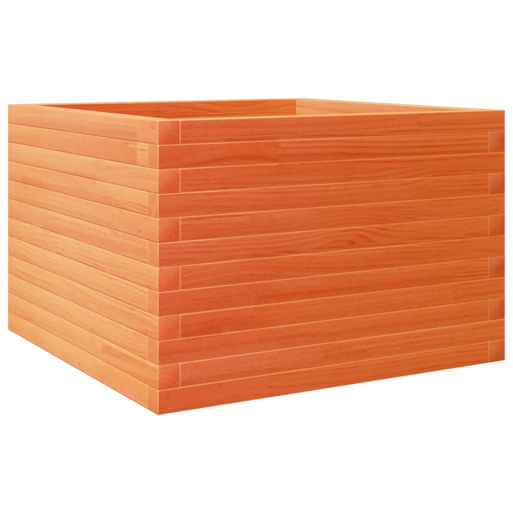 Vidaxx jardinière 70x70x45,5 cm bois de pin massif, marron lavé