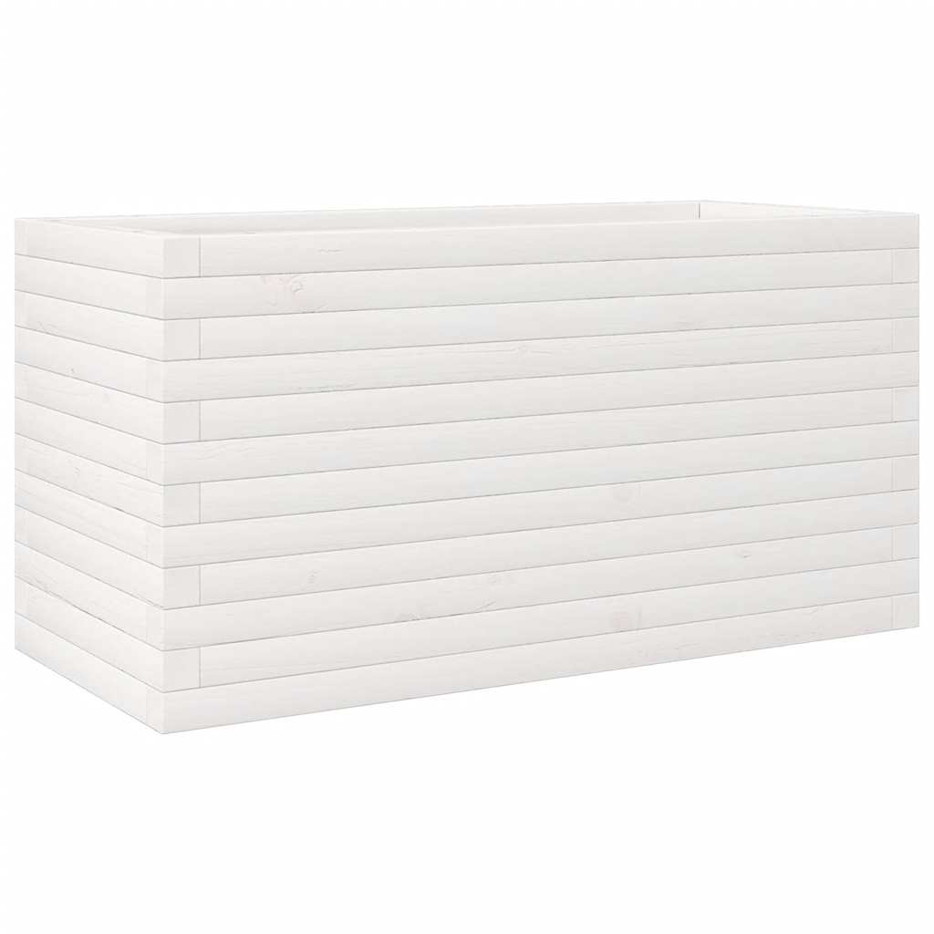 Vidaxx jardinière 90x40x45,5 cm bois de pin massif blanc