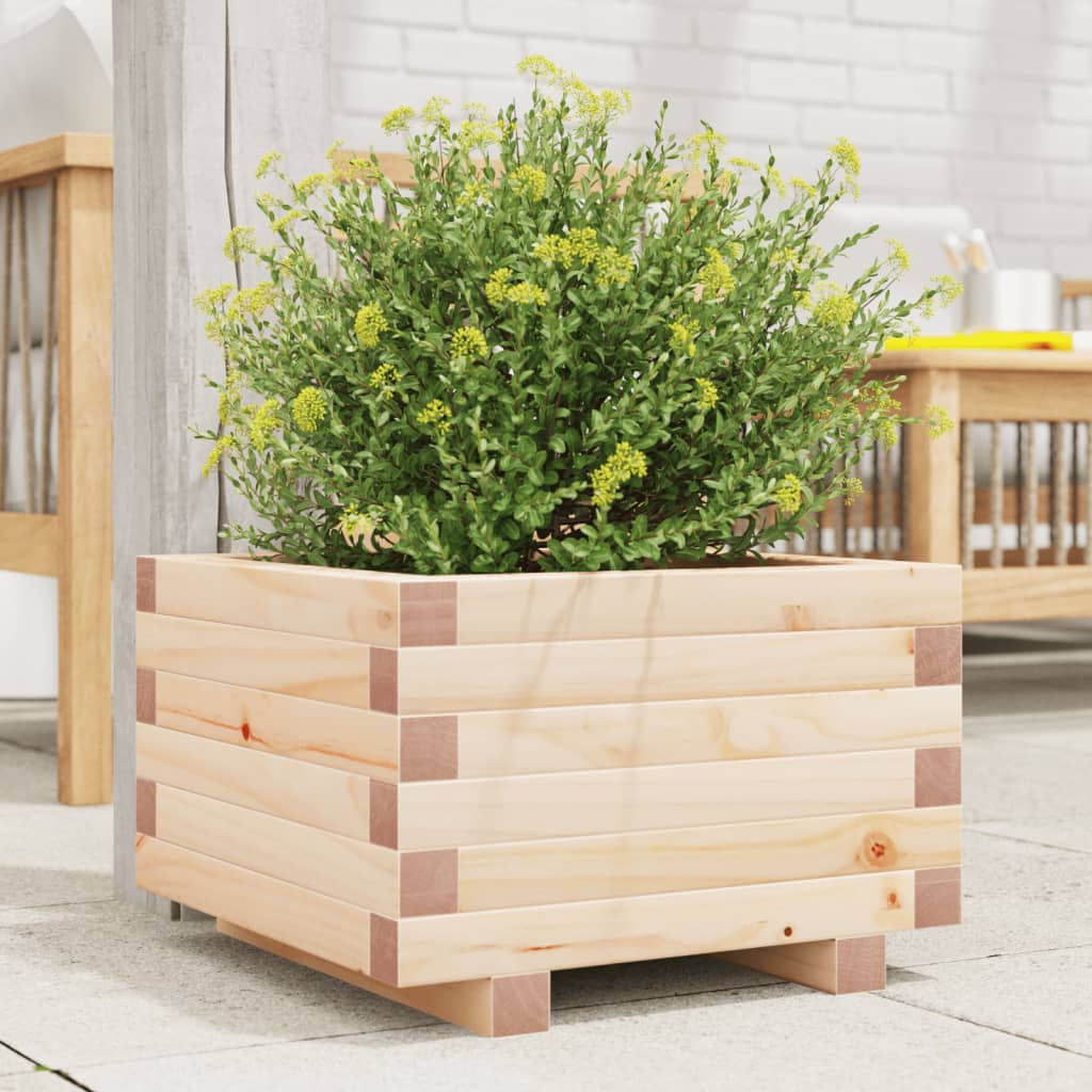 Jardinière Vidaxx 40x40x26,5 cm bois de pin massif