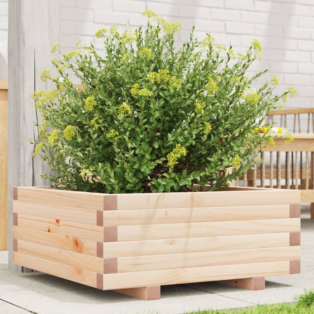 Jardinière Vidaxx 60x60x26,5 cm bois de pin massif