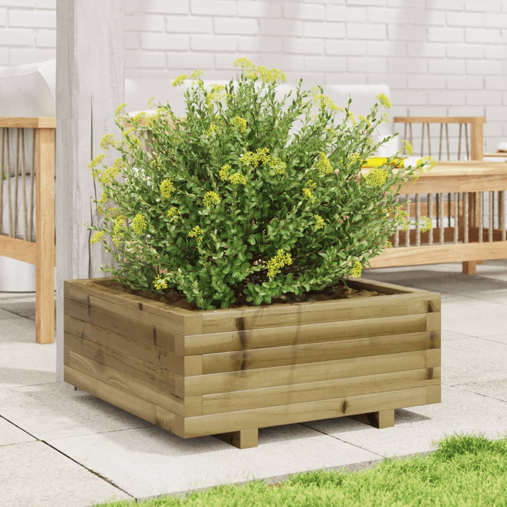 Jardinière Vidaxx 60x60x26,5 cm bois de pin imprégné