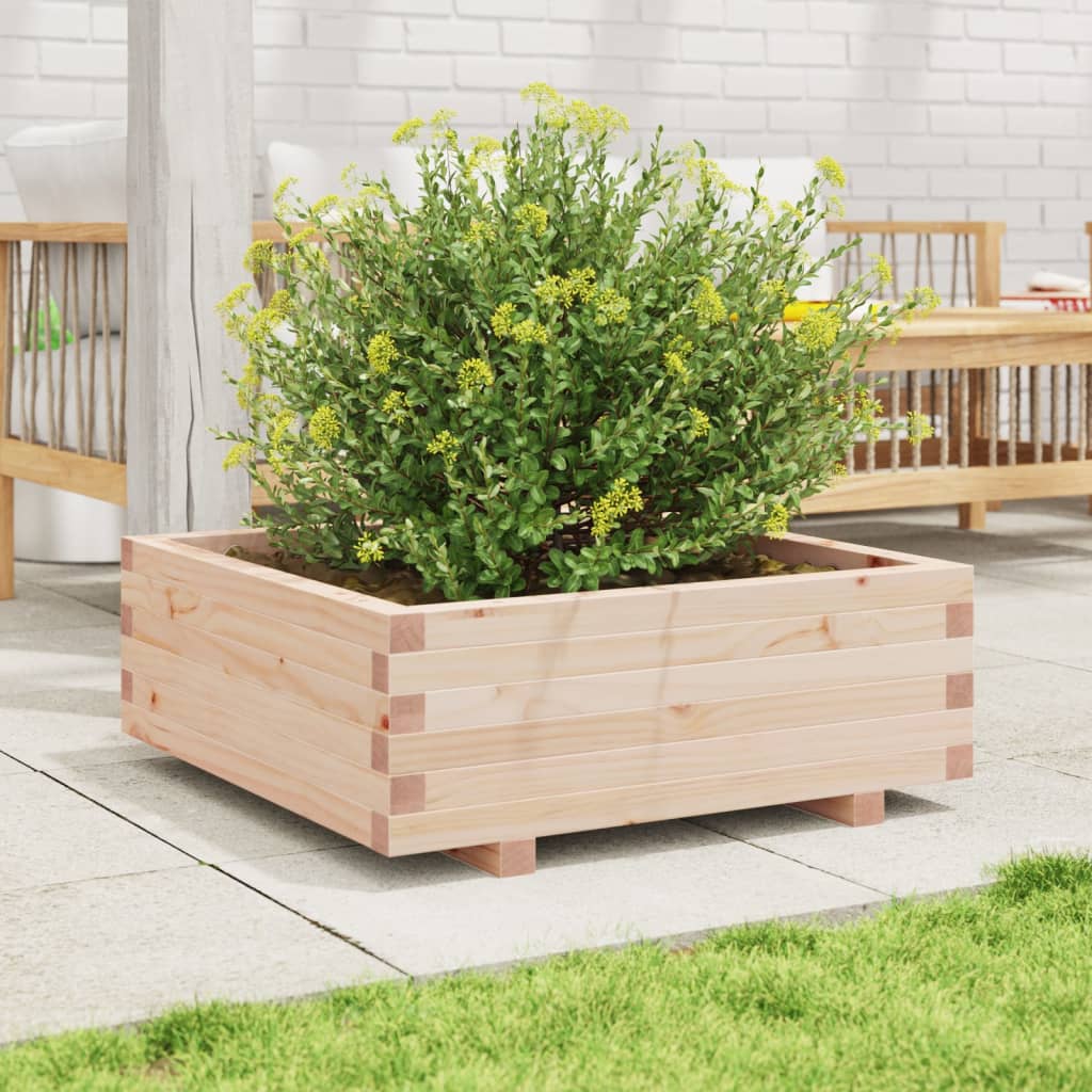Jardinière Vidaxx 70x70x26,5 cm bois de pin massif