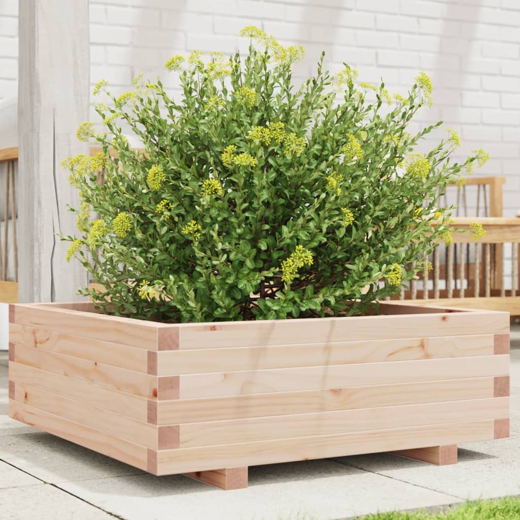 Jardinière Vidaxx 70x70x26,5 cm bois de pin massif