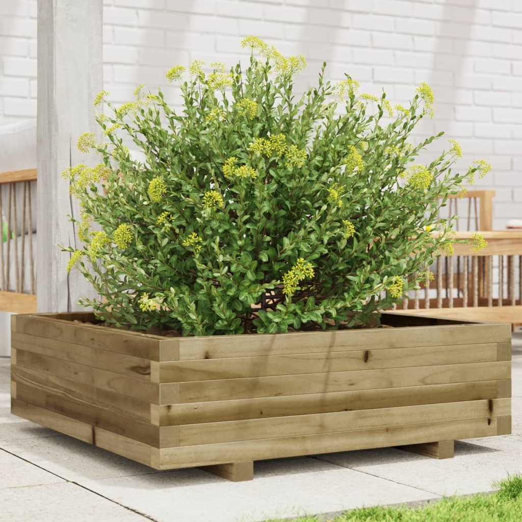 Jardinière Vidaxx 80x80x26,5 cm bois de pin imprégné
