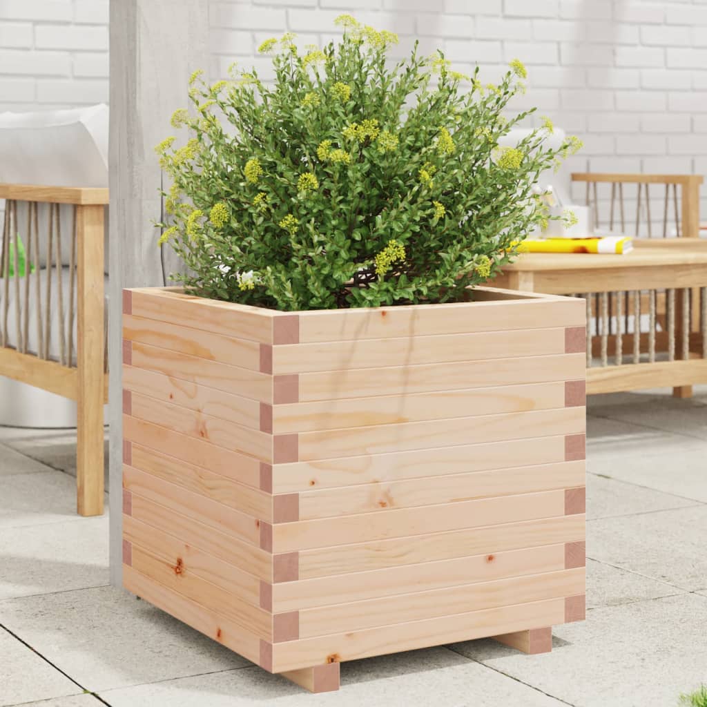 Jardinière Vidaxx 50x50x49,5 cm bois de pin massif