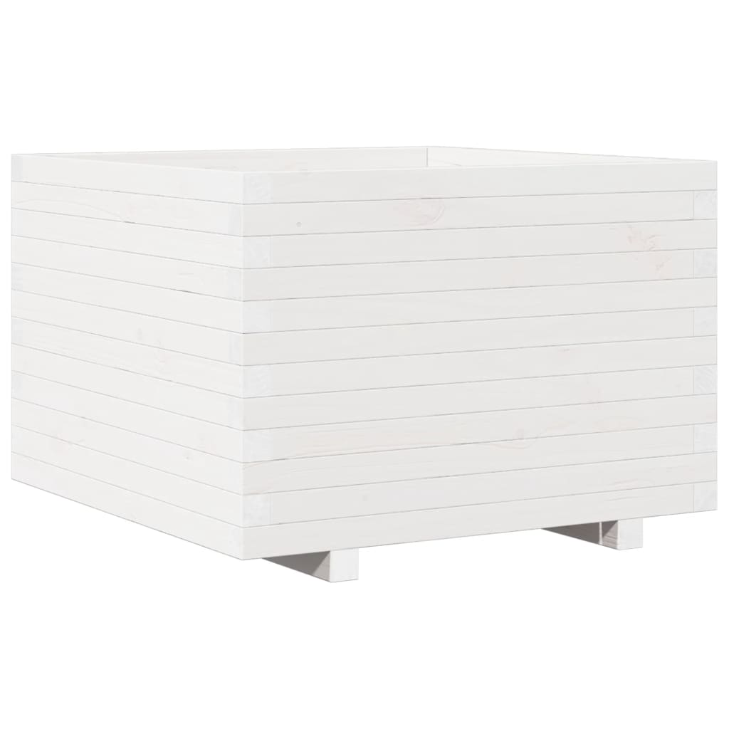 Vidaxx jardinière 70x70x49,5 cm bois de pin massif blanc