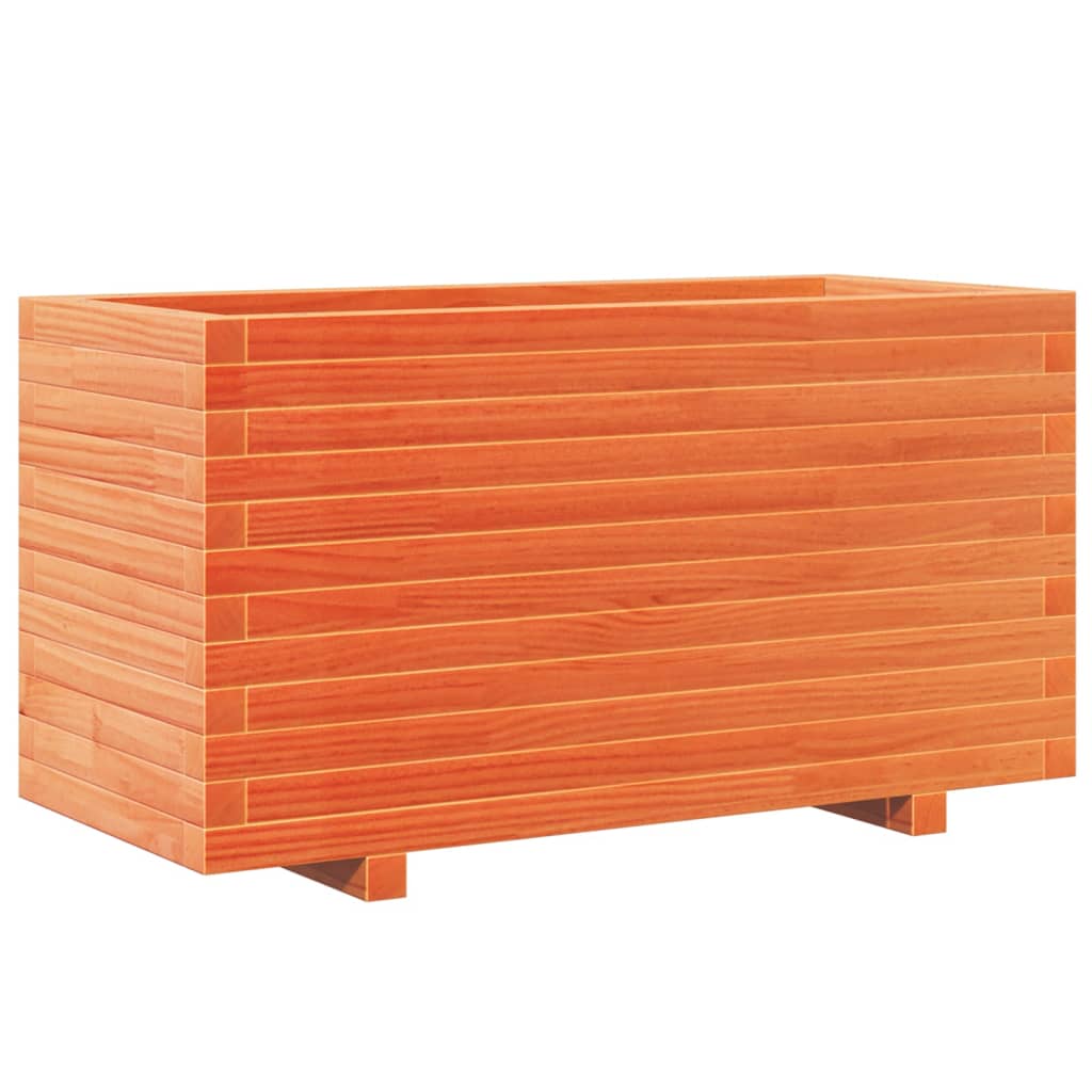 Vidaxx jardinière 90x40x49,5 cm bois de pin massif, marron lavé