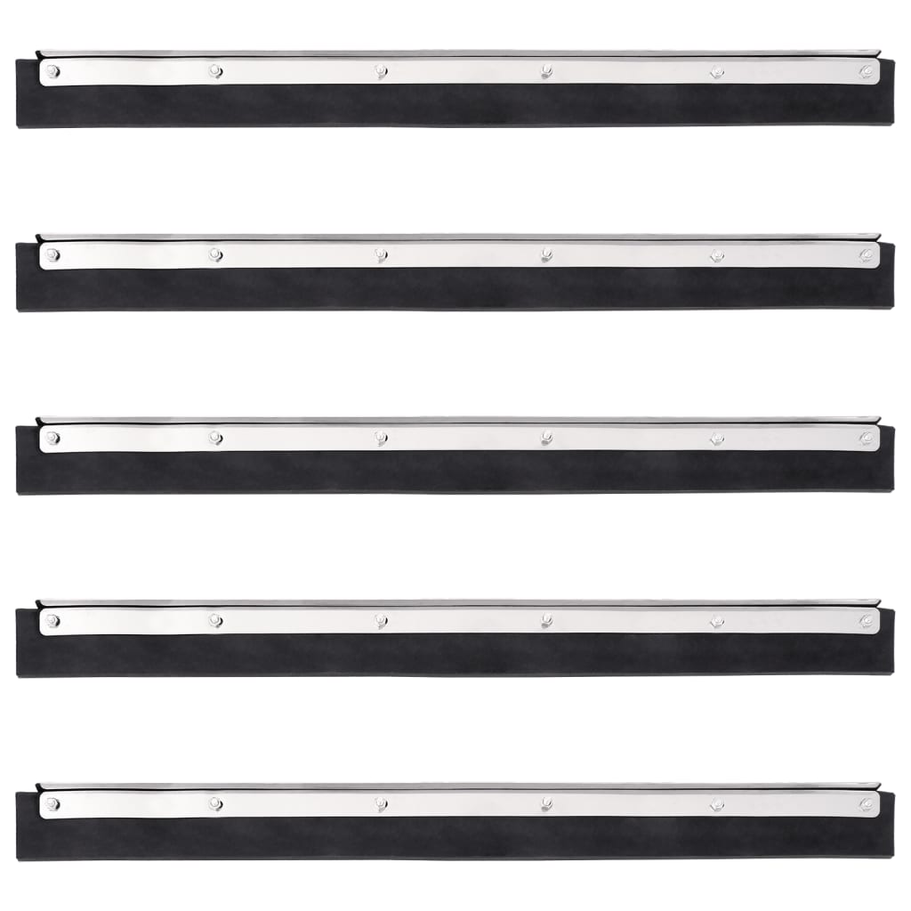 Vidaxx têtes d'essuie-glace 5 pcs 45,5x2x5 cm acier et caoutchouc