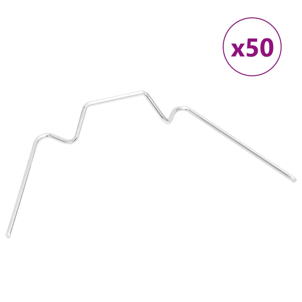 Vidaxl pinces de serre 50 pièces type acier galvanisé