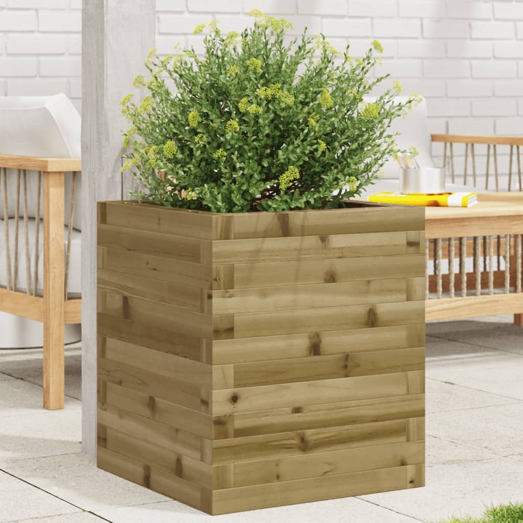 VidaXL Jardinière 40x40x46 cm bois de pin imprégné