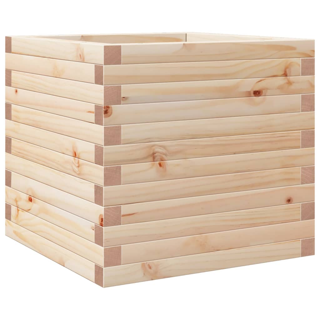 VidaXL Jardinière 50x50x46 cm bois de pin massif