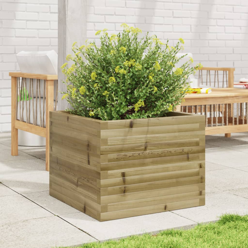 VidaXL Jardinière 60x60x46 cm bois de pin imprégné