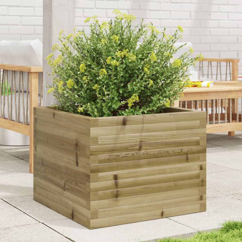VidaXL Jardinière 60x60x46 cm bois de pin imprégné