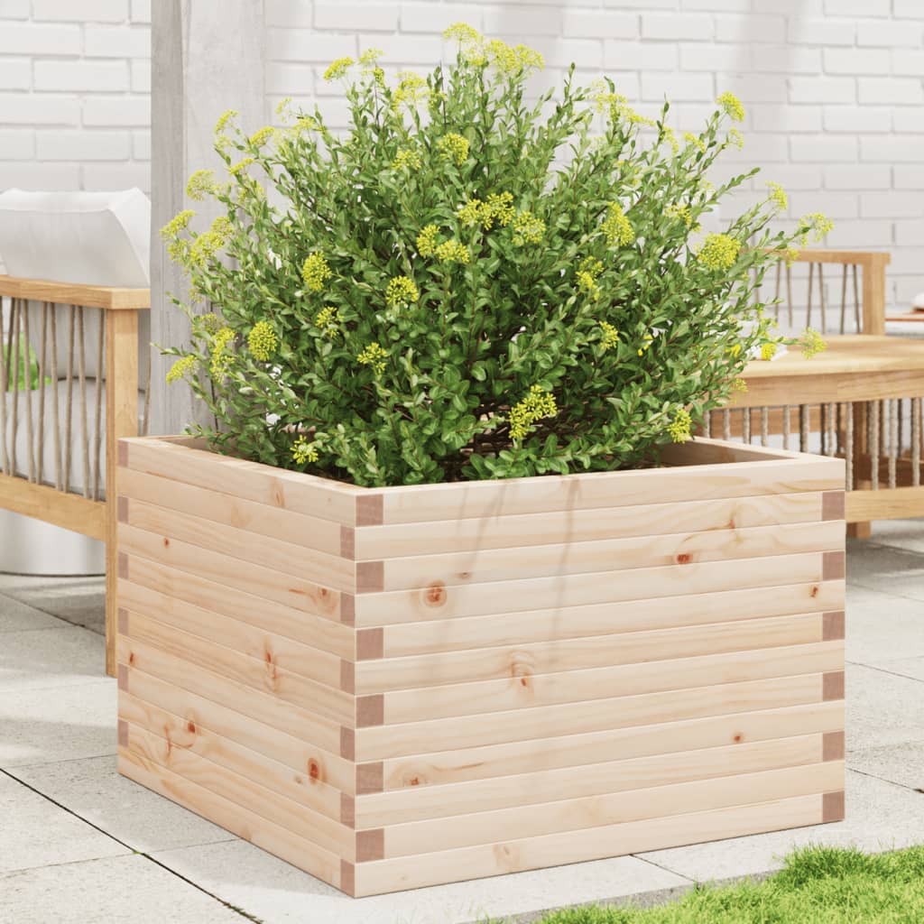 VidaXL Jardinière 70x70x46 cm bois de pin massif