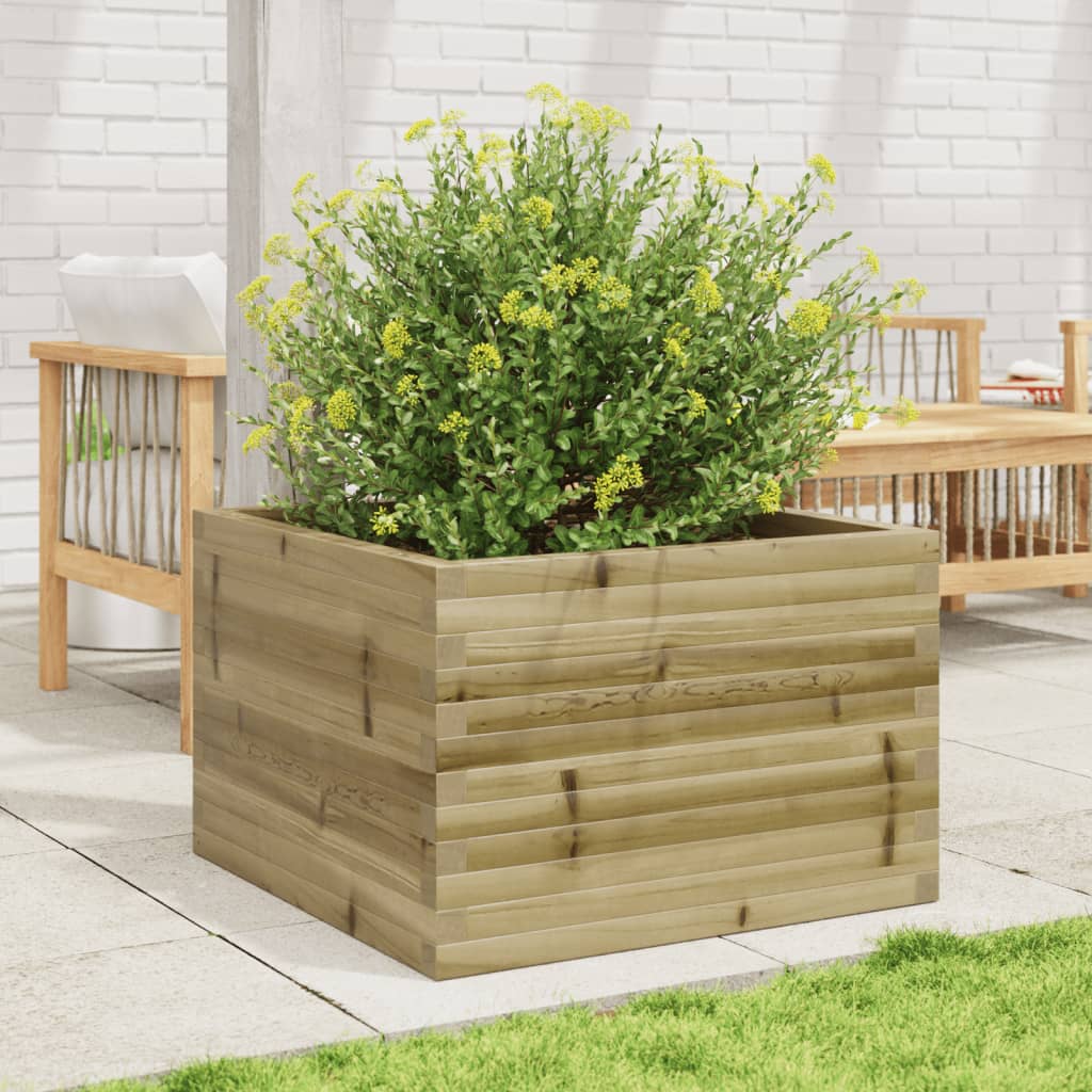 VidaXL Jardinière 70x70x46 cm bois de pin imprégné