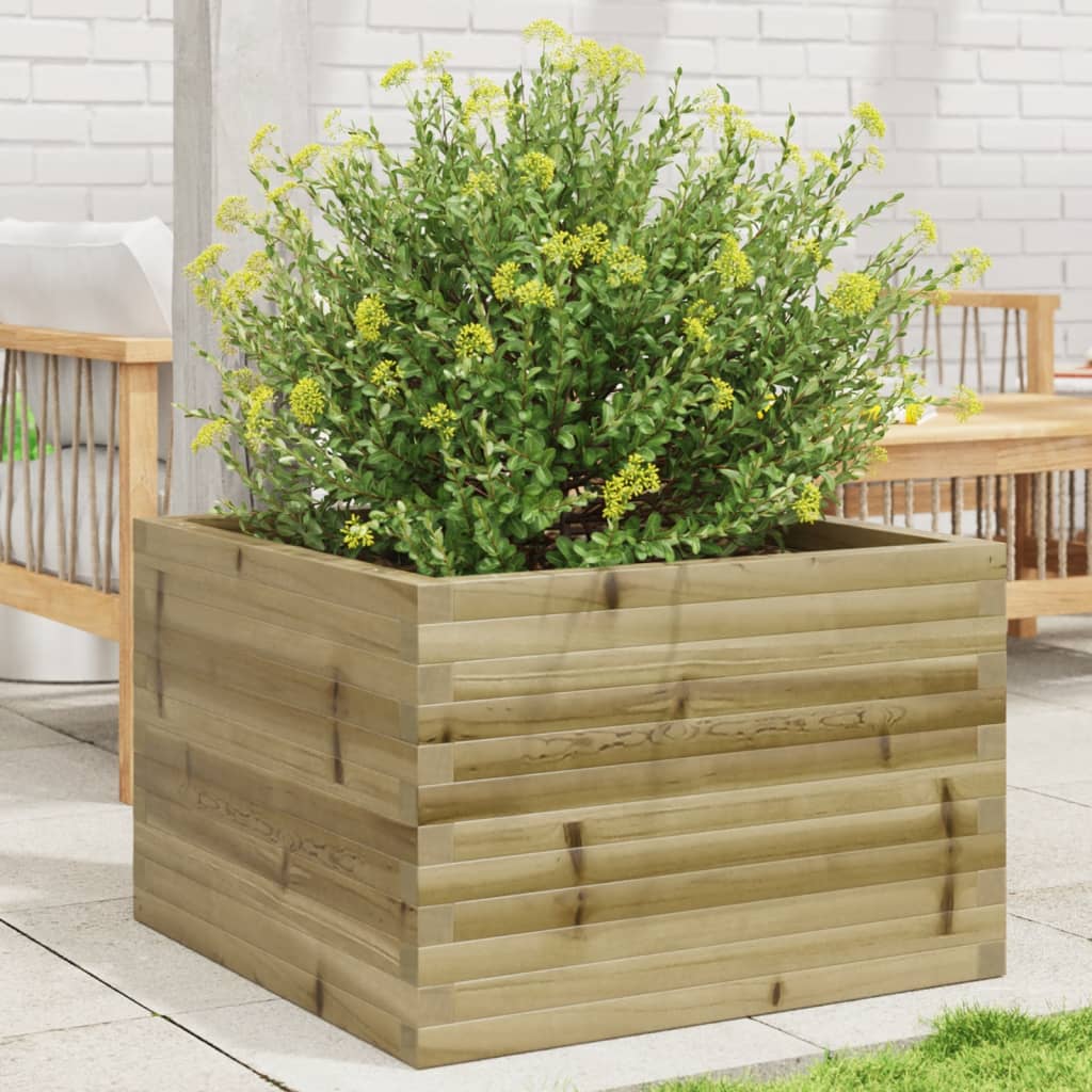 VidaXL Jardinière 70x70x46 cm bois de pin imprégné