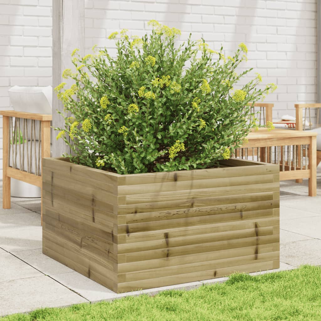VidaXL Jardinière 80x80x46 cm bois de pin imprégné