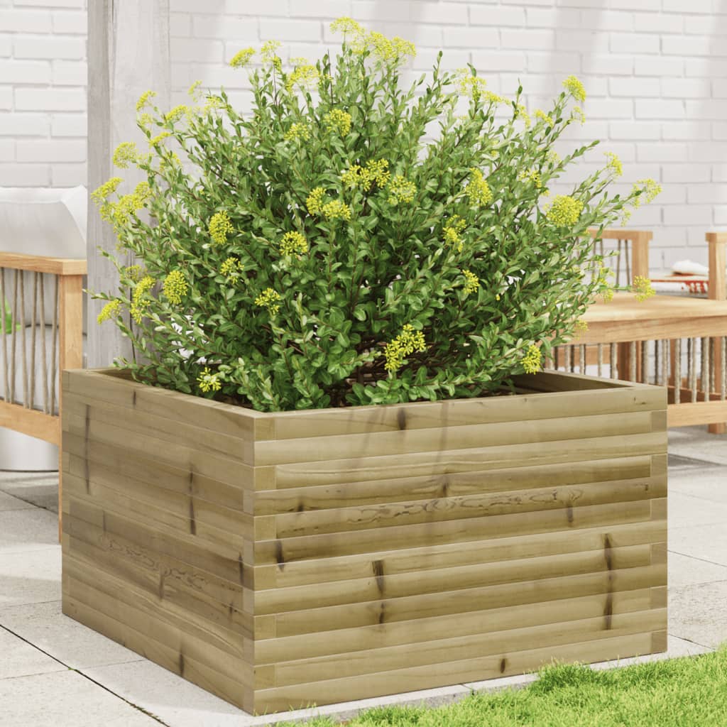 VidaXL Jardinière 80x80x46 cm bois de pin imprégné