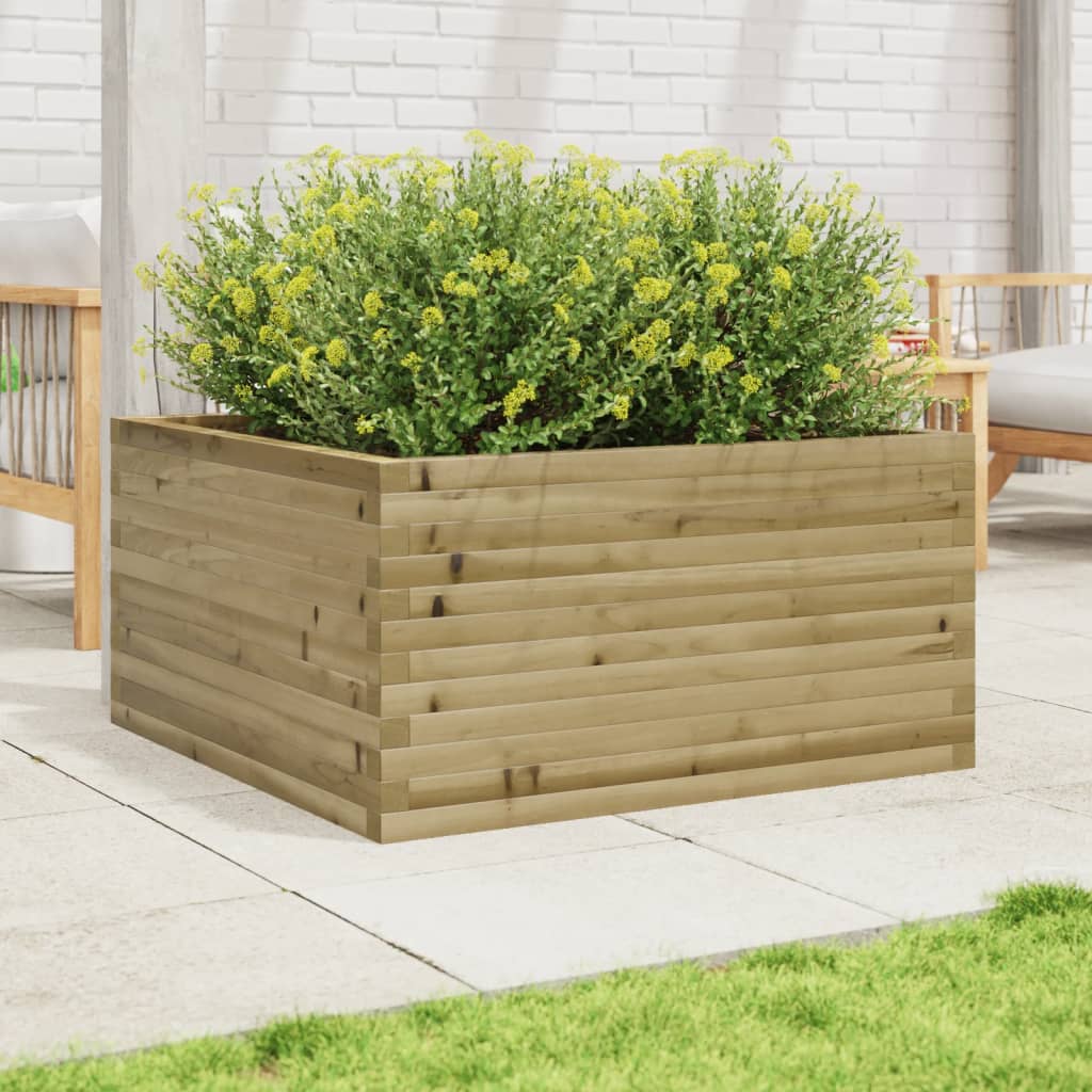 VidaXL Jardinière 90x90x46 cm bois de pin imprégné