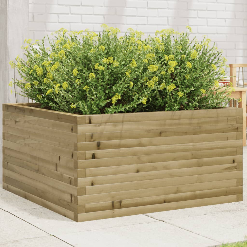 VidaXL Jardinière 90x90x46 cm bois de pin imprégné