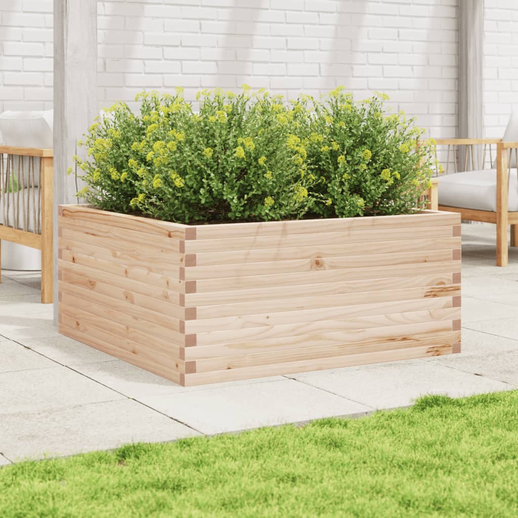 VidaXL Jardinière 100x100x46 cm bois de pin massif
