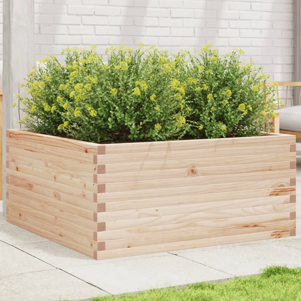 VidaXL Jardinière 100x100x46 cm bois de pin massif
