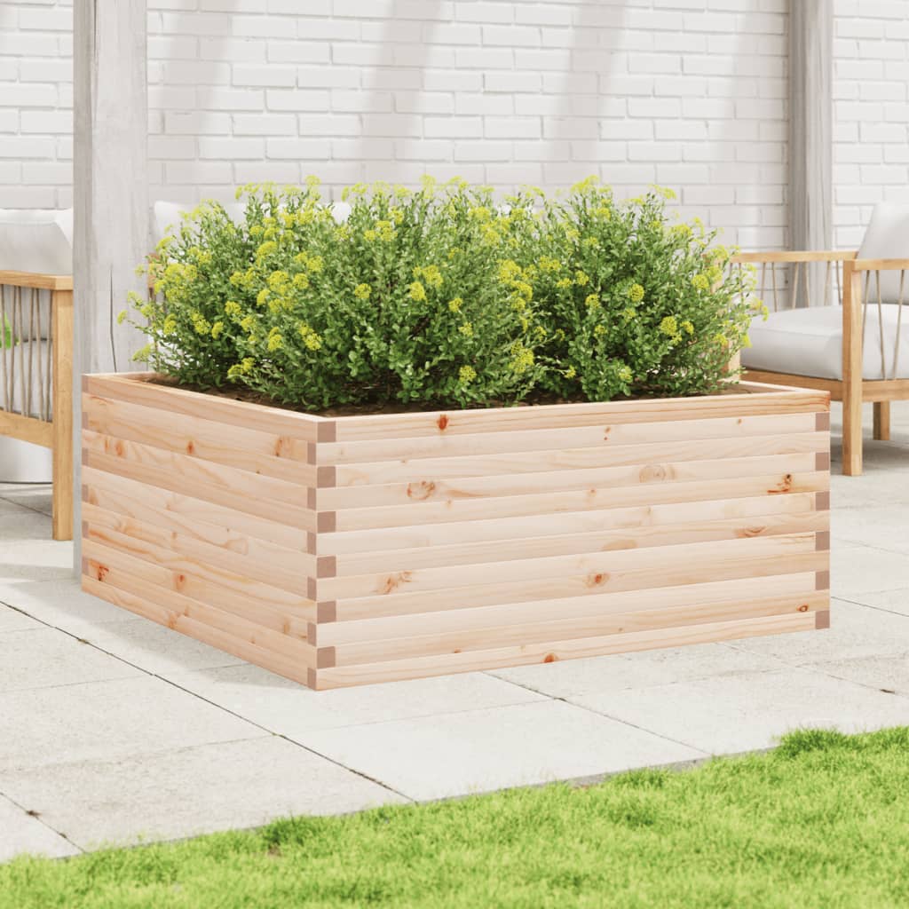 VidaXL Jardinière 110x110x46 cm bois de pin massif