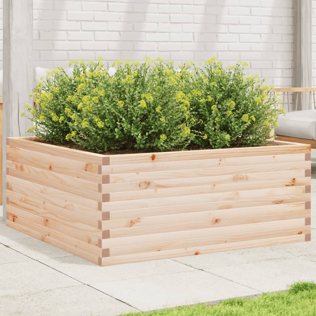 VidaXL Jardinière 110x110x46 cm bois de pin massif