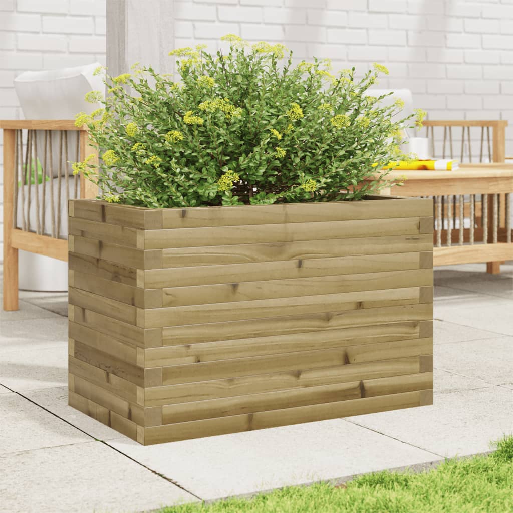 VidaXL Jardinière 70x40x46 cm bois de pin imprégné