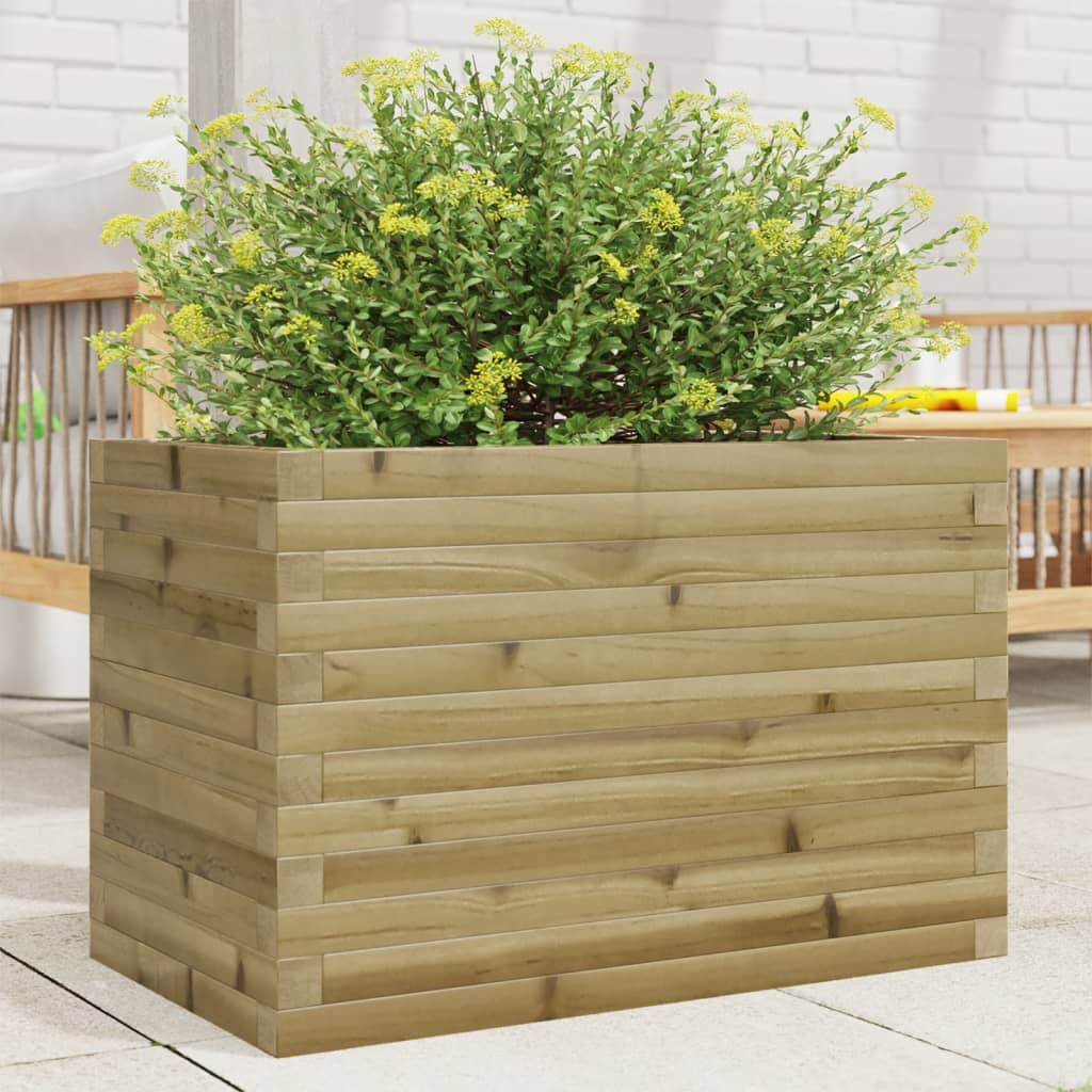 VidaXL Jardinière 70x40x46 cm bois de pin imprégné