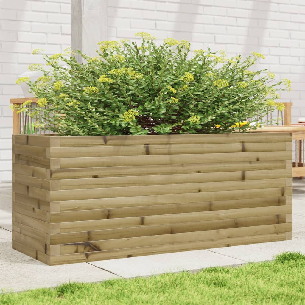 VidaXL Jardinière 110x40x46 cm bois de pin imprégné