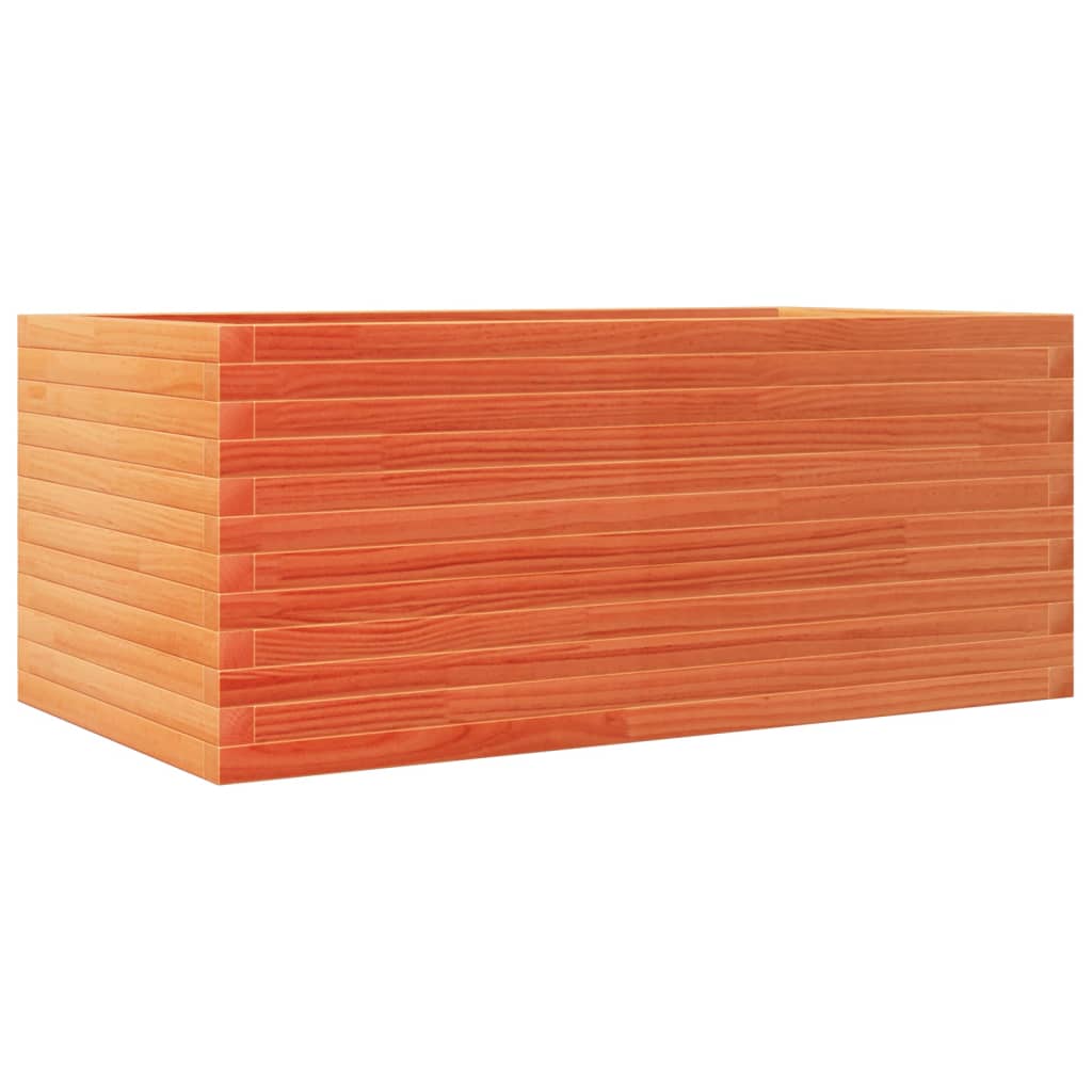 VidaXL Jardinière 110x60x46 cm bois de pin massif, marron lavé