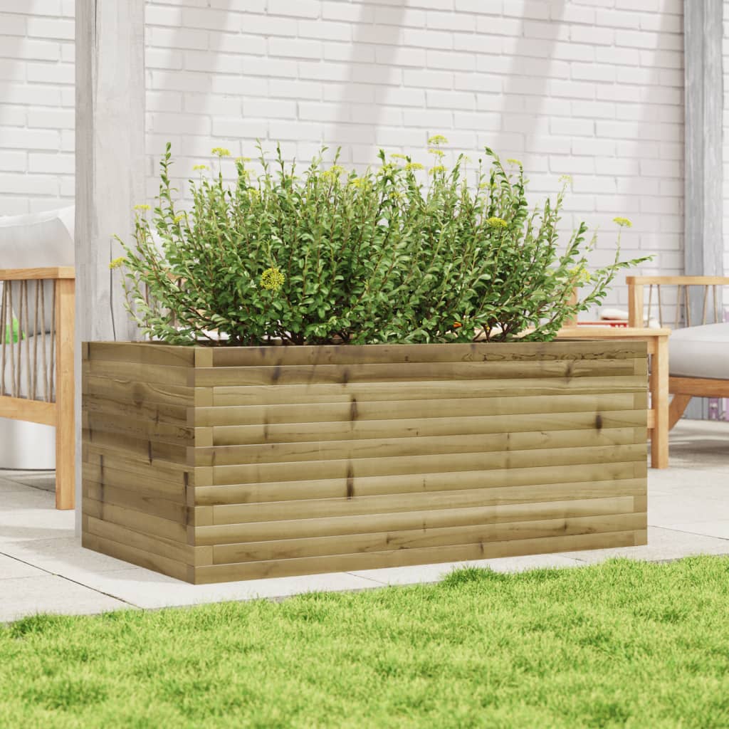 VidaXL Jardinière 110x60x46 cm bois de pin imprégné