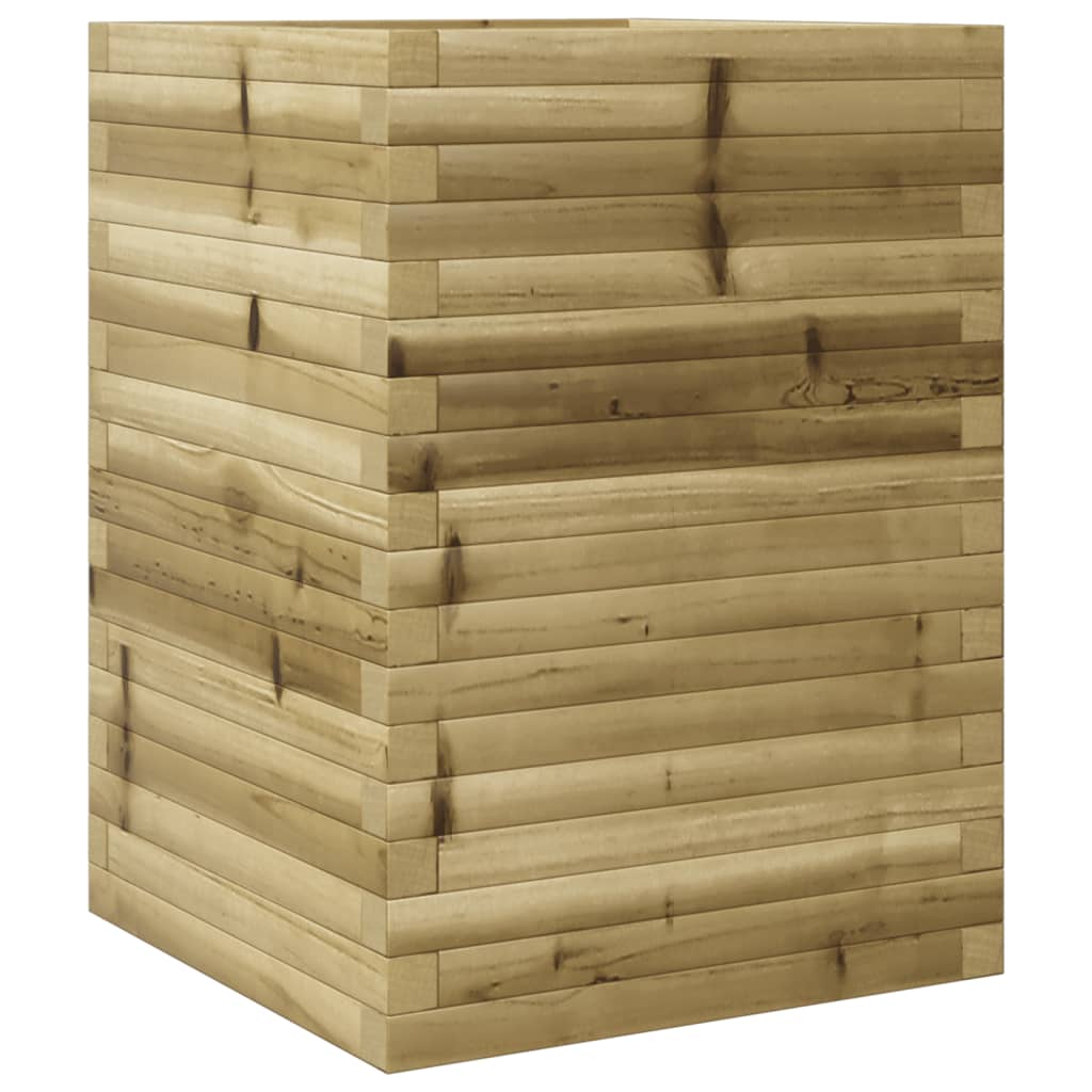 VidaXL Jardinière 50x50x68,5 cm bois de pin imprégné