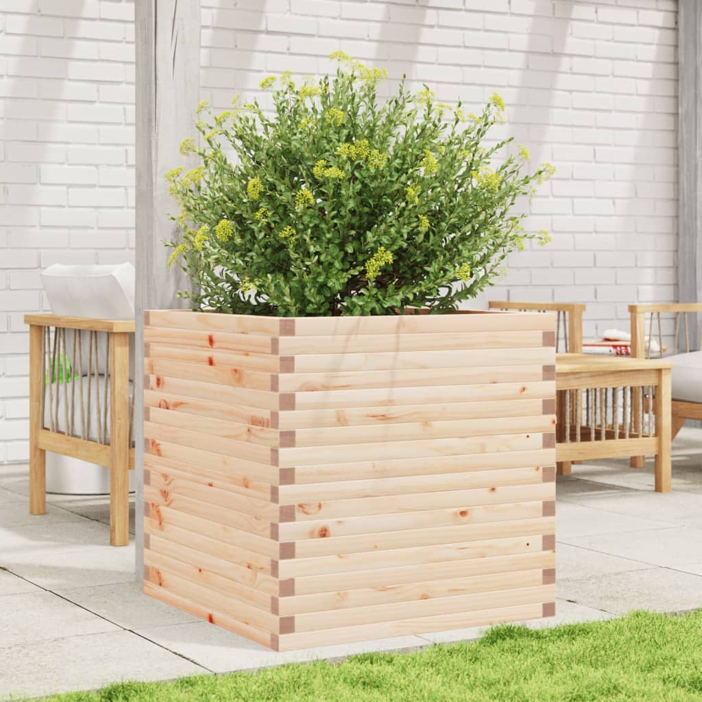 VidaXL Jardinière 70x70x68,5 cm bois de pin massif