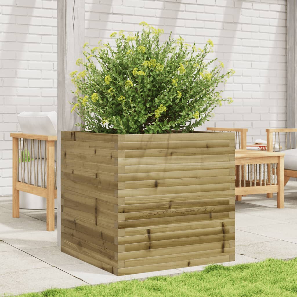 VidaXL Jardinière 70x70x68,5 cm bois de pin imprégné