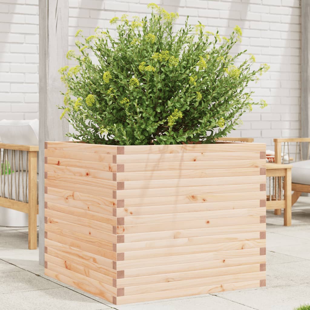 VidaXL Jardinière 80x80x68,5 cm bois de pin massif