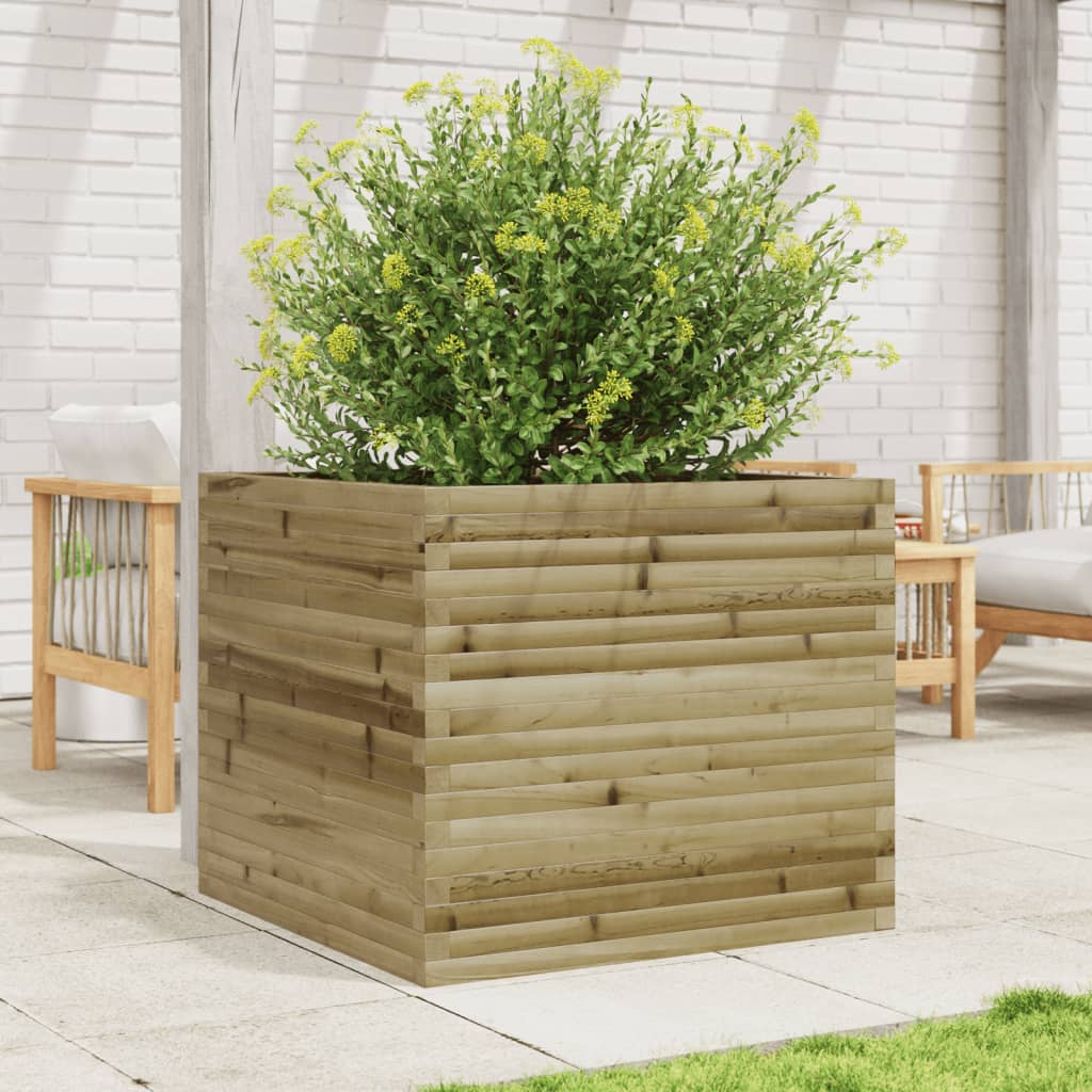 VidaXL Jardinière 80x80x68,5 cm bois de pin imprégné